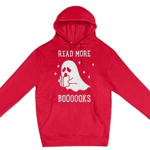 Read More Boooooks Cute Ghost Read More Boooooks Halloween Premium Pullover Hoodie