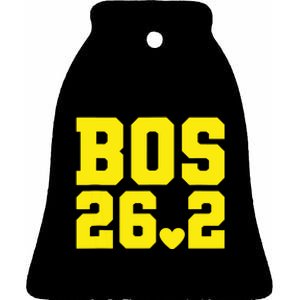 Running Marathon Boston 262 Run 00 Support Staff Crew Tank Top Ceramic Bell Ornament