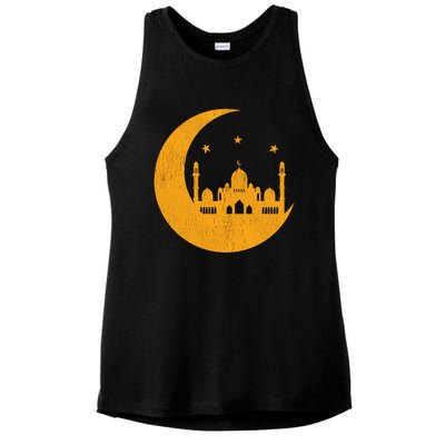 Ramadan Mubarak Blessed Month Muslim Celebrate Islamic Gift Ladies PosiCharge Tri-Blend Wicking Tank