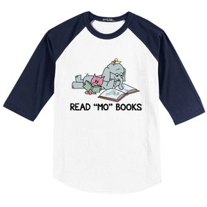 Read Mo Book Piggie Elephant Pigeons Mo It's A Good Day To Read A Book Baseball Sleeve Shirt