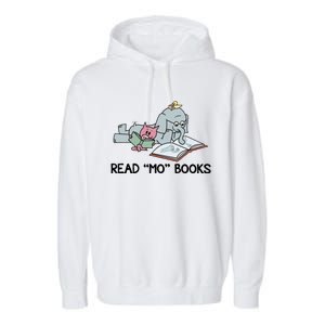 Read Mo Book Piggie Elephant Pigeons Mo It's A Good Day To Read A Book Garment-Dyed Fleece Hoodie