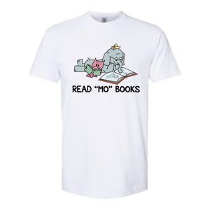 Read Mo Book Piggie Elephant Pigeons Mo It's A Good Day To Read A Book Softstyle CVC T-Shirt