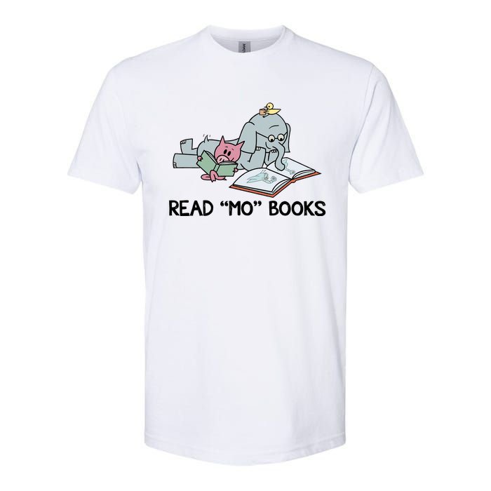 Read Mo Book Piggie Elephant Pigeons Mo It's A Good Day To Read A Book Softstyle CVC T-Shirt