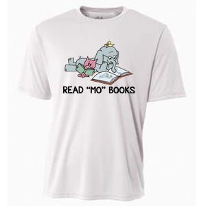 Read Mo Book Piggie Elephant Pigeons Mo It's A Good Day To Read A Book Cooling Performance Crew T-Shirt