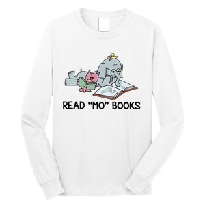 Read Mo Book Piggie Elephant Pigeons Mo It's A Good Day To Read A Book Long Sleeve Shirt