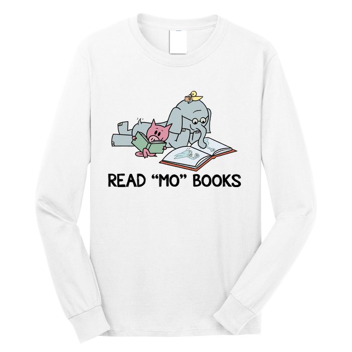 Read Mo Book Piggie Elephant Pigeons Mo It's A Good Day To Read A Book Long Sleeve Shirt