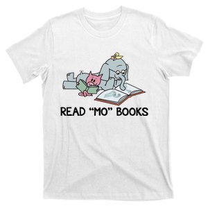 Read Mo Book Piggie Elephant Pigeons Mo It's A Good Day To Read A Book T-Shirt