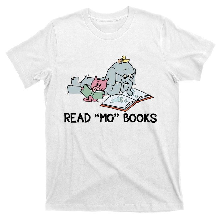 Read Mo Book Piggie Elephant Pigeons Mo It's A Good Day To Read A Book T-Shirt