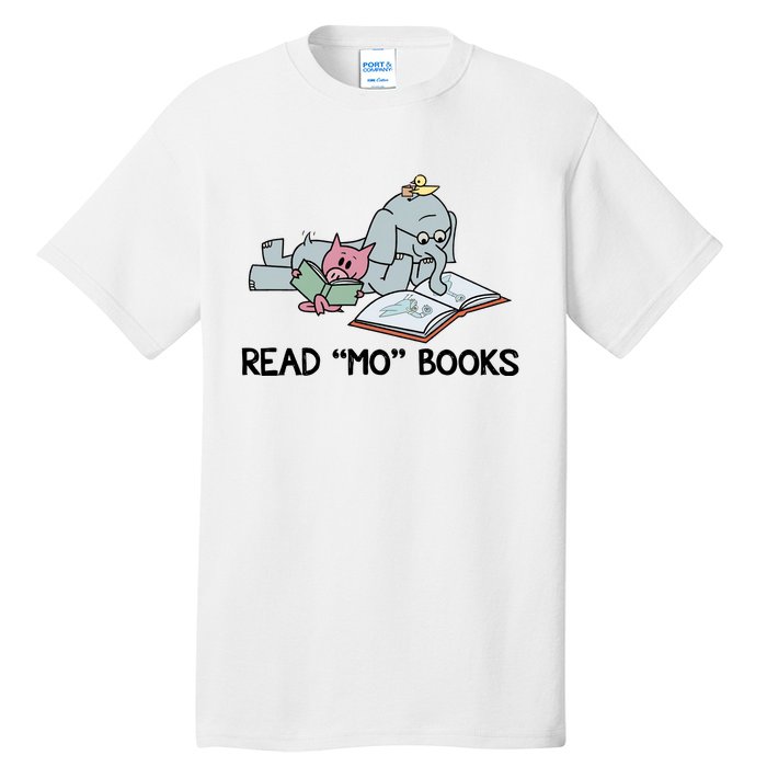 Read Mo Book Piggie Elephant Pigeons Mo It's A Good Day To Read A Book Tall T-Shirt