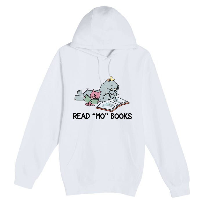 Read Mo Book Piggie Elephant Pigeons Mo It's A Good Day To Read A Book Premium Pullover Hoodie