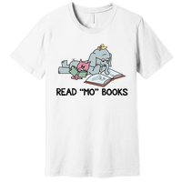 Read Mo Book Piggie Elephant Pigeons Mo It's A Good Day To Read A Book Premium T-Shirt