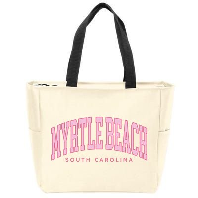 Retro Myrtle Beach South Carolina beach wo summer Zip Tote Bag