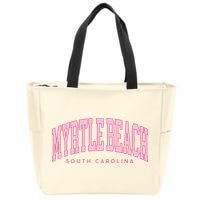 Retro Myrtle Beach South Carolina beach wo summer Zip Tote Bag