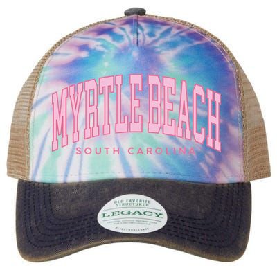 Retro Myrtle Beach South Carolina beach wo summer Legacy Tie Dye Trucker Hat