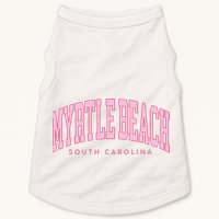 Retro Myrtle Beach South Carolina beach wo summer Doggie Tank