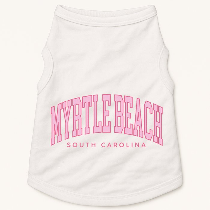 Retro Myrtle Beach South Carolina beach wo summer Doggie Tank