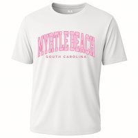 Retro Myrtle Beach South Carolina beach wo summer Performance Shirt