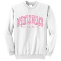 Retro Myrtle Beach South Carolina beach wo summer Sweatshirt