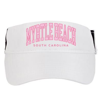 Retro Myrtle Beach South Carolina beach wo summer Adult Drive Performance Visor