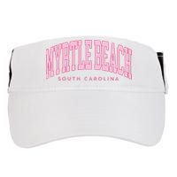 Retro Myrtle Beach South Carolina beach wo summer Adult Drive Performance Visor