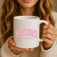 Retro Myrtle Beach South Carolina beach wo summer Mug