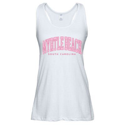 Retro Myrtle Beach South Carolina beach wo summer Ladies Essential Flowy Tank