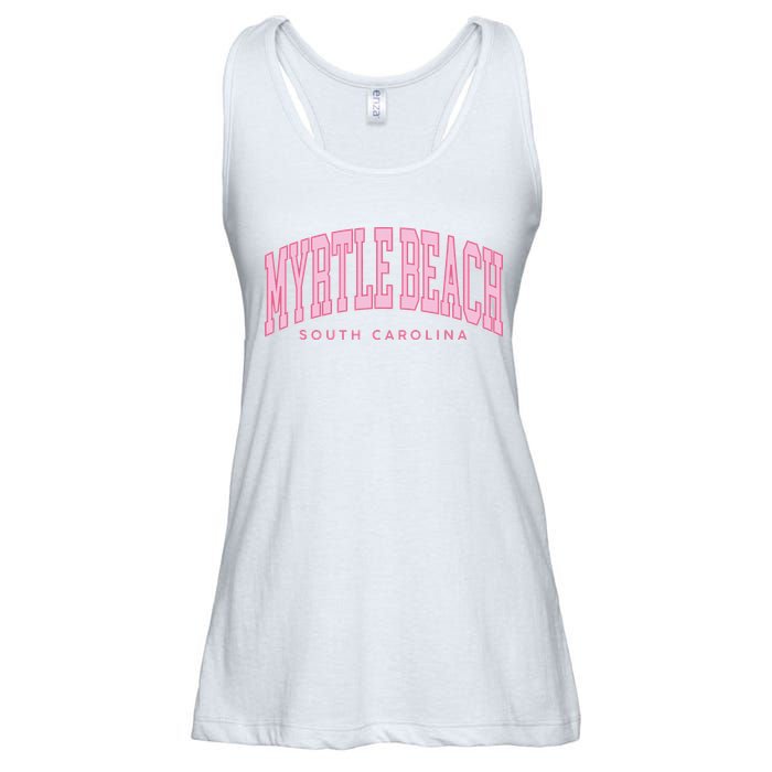 Retro Myrtle Beach South Carolina beach wo summer Ladies Essential Flowy Tank