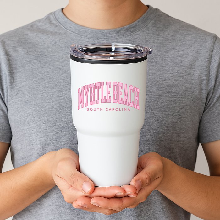 Retro Myrtle Beach South Carolina beach wo summer Tumbler