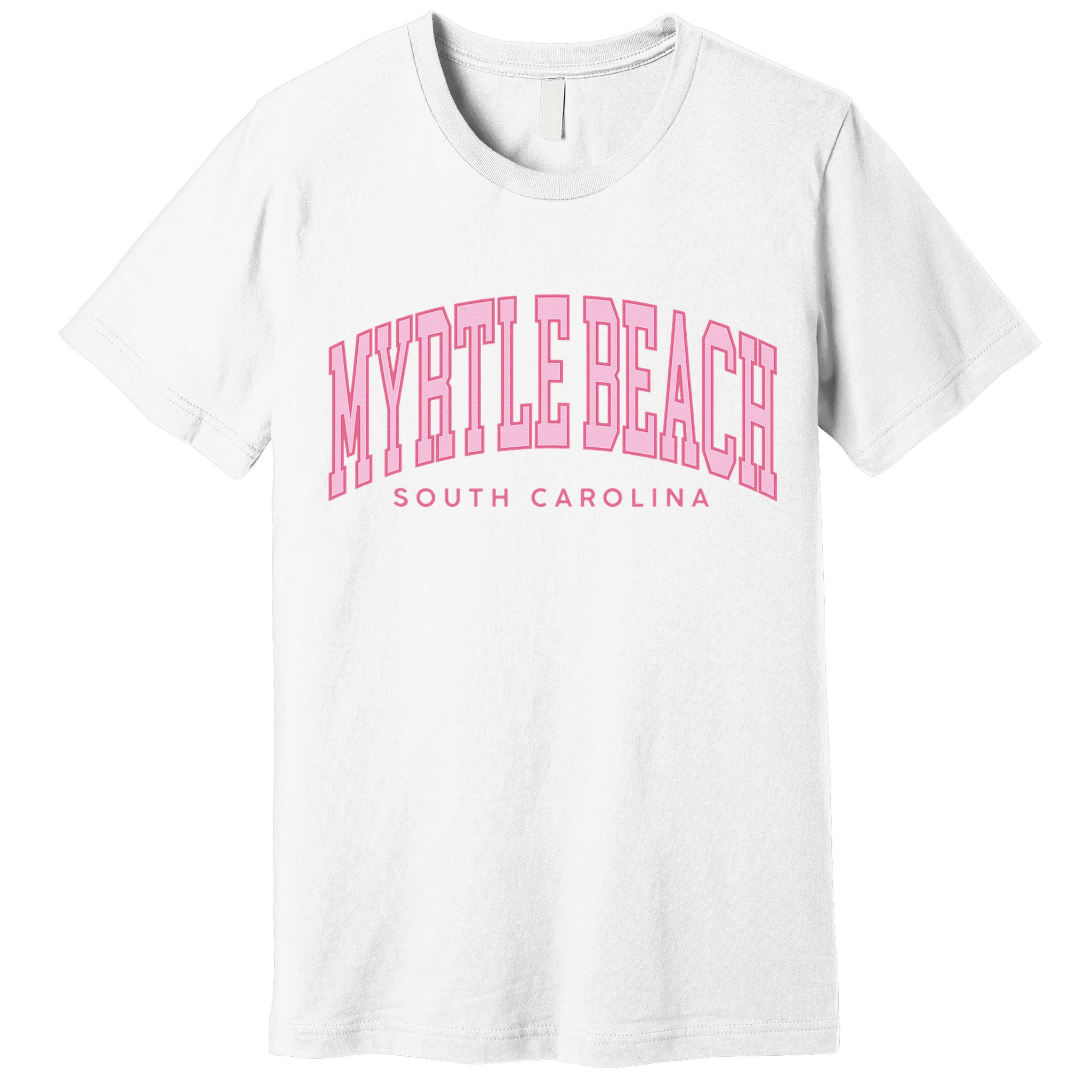 Retro Myrtle Beach South Carolina beach wo summer Premium T-Shirt