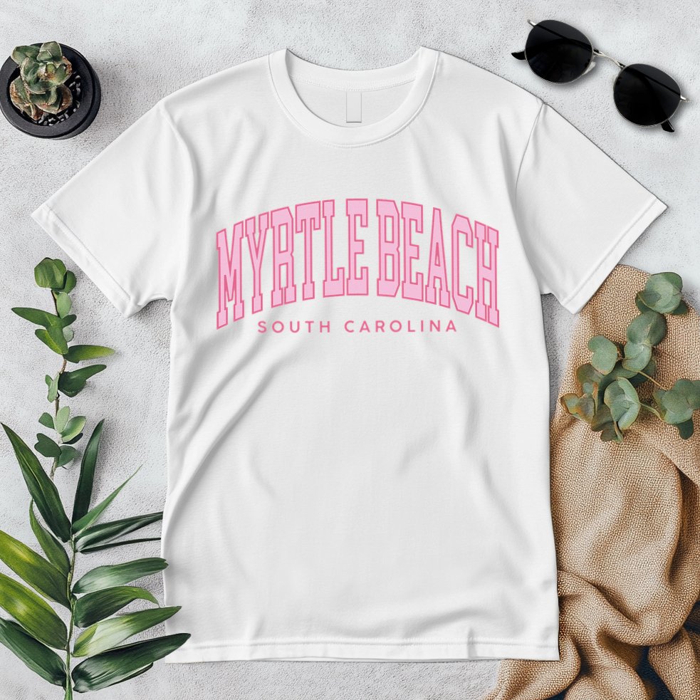 Retro Myrtle Beach South Carolina beach wo summer Premium T-Shirt