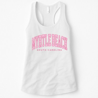 Retro Myrtle Beach South Carolina beach wo summer Womens Tank Top