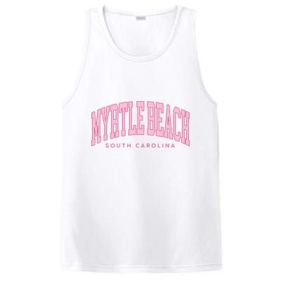 Retro Myrtle Beach South Carolina beach wo summer PosiCharge Competitor Tank