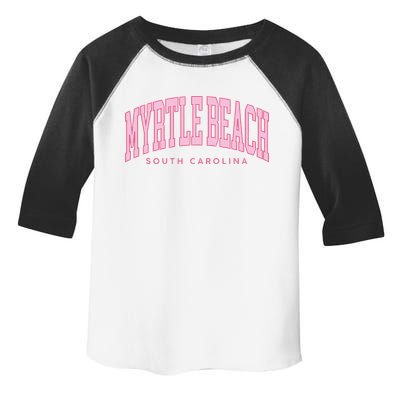 Retro Myrtle Beach South Carolina beach wo summer Toddler Fine Jersey T-Shirt