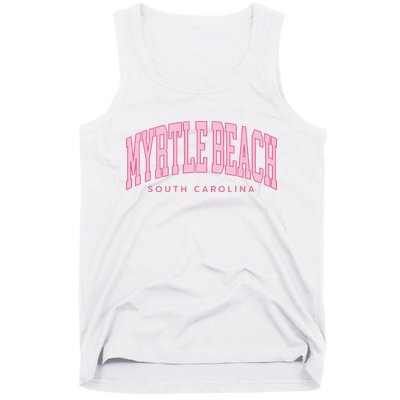 Retro Myrtle Beach South Carolina beach wo summer Tank Top