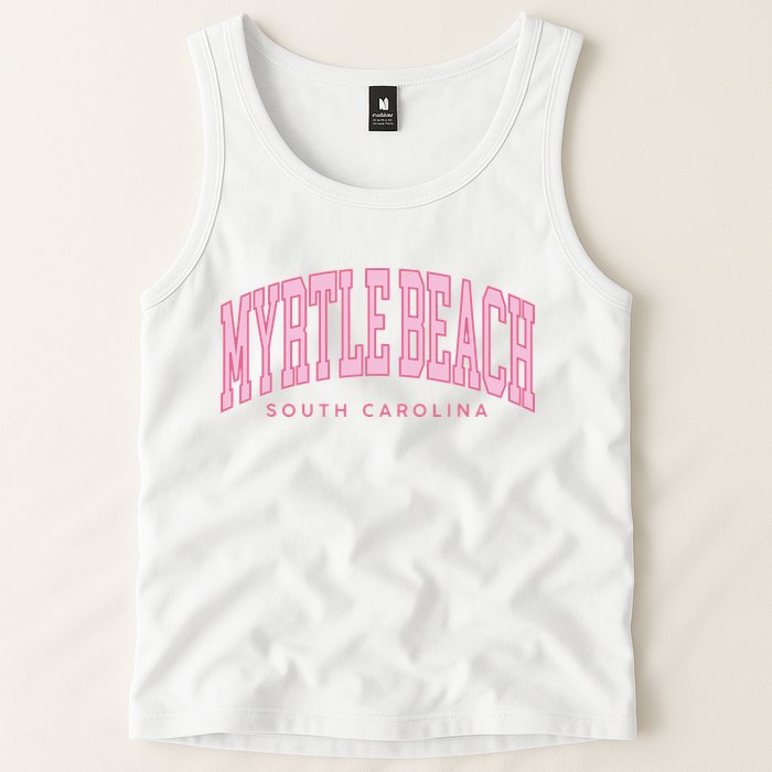 Retro Myrtle Beach South Carolina beach wo summer Tank Top