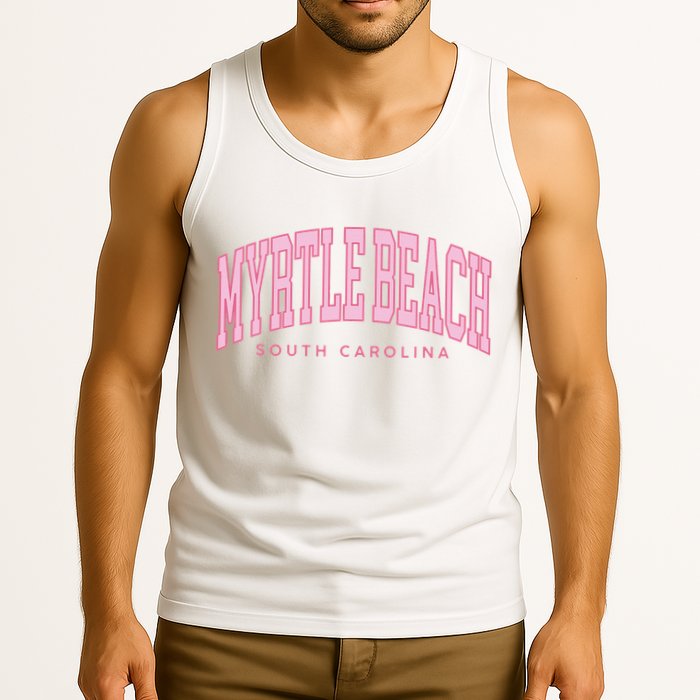 Retro Myrtle Beach South Carolina beach wo summer Tank Top