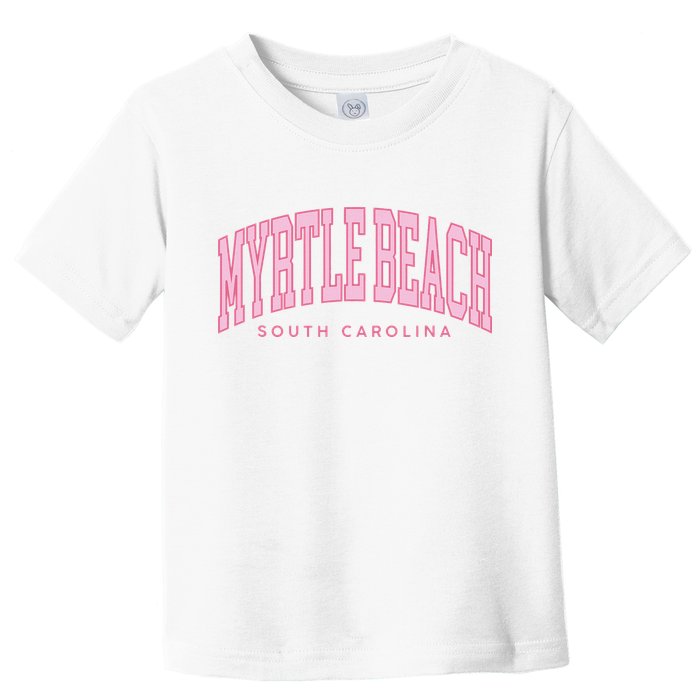 Retro Myrtle Beach South Carolina beach wo summer Toddler T-Shirt