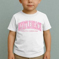 Retro Myrtle Beach South Carolina beach wo summer Toddler T-Shirt