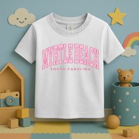 Retro Myrtle Beach South Carolina beach wo summer Toddler T-Shirt