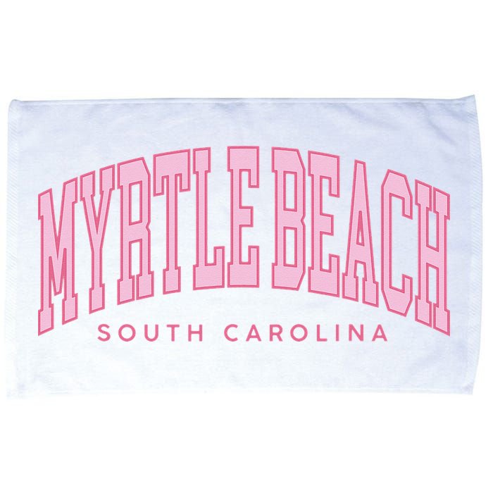 Retro Myrtle Beach South Carolina beach wo summer Microfiber Hand Towel