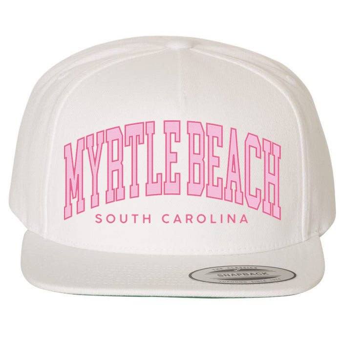 Retro Myrtle Beach South Carolina beach wo summer Wool Snapback Cap