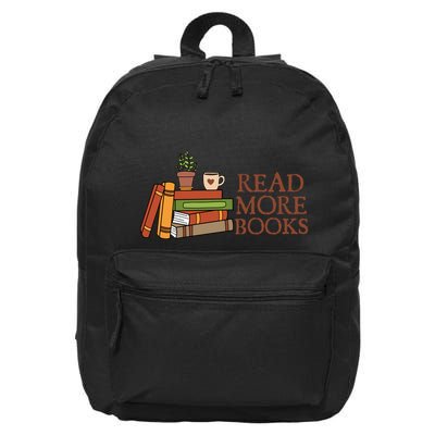 Read More Books Reading Books Gift Cute Reading 16 in Basic Backpack