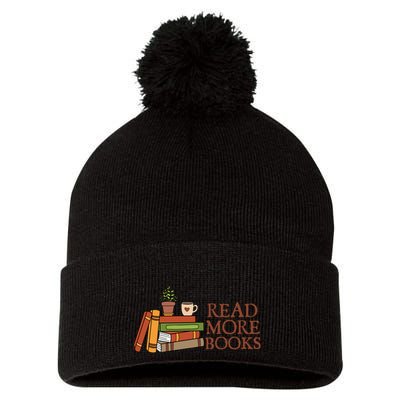 Read More Books Reading Books Gift Cute Reading Pom Pom 12in Knit Beanie