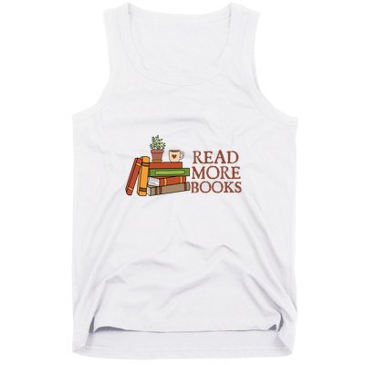 Read More Books Reading Books Gift Cute Reading Tank Top