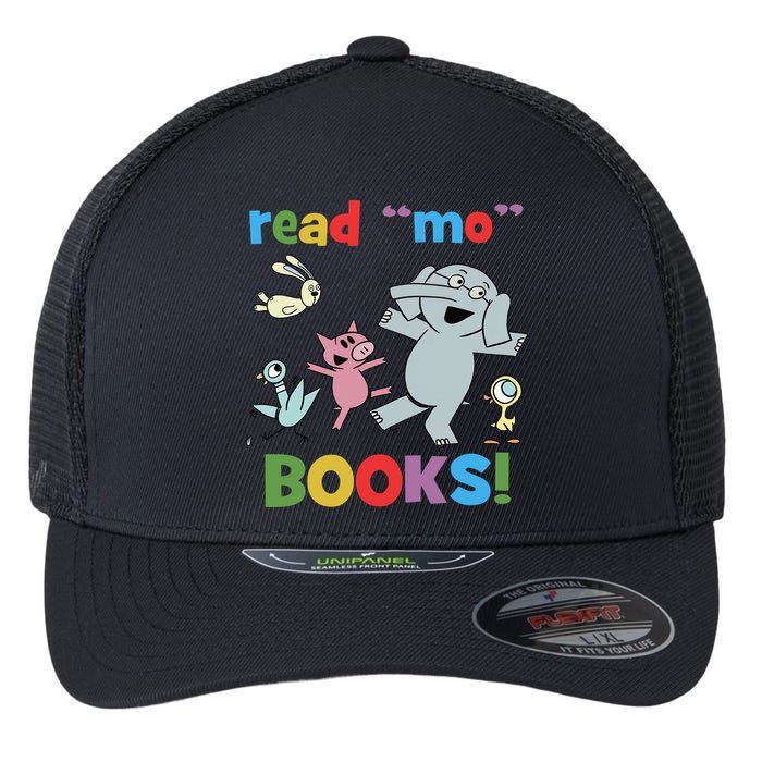 Read Mo Books Read More Books Piggie Elephant Pigeons It's Good Day To Read Book Flexfit Unipanel Trucker Cap