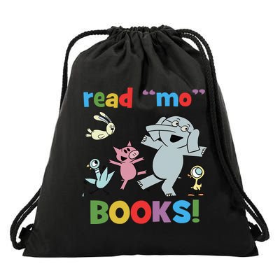 Read Mo Books Read More Books Piggie Elephant Pigeons It's Good Day To Read Book Drawstring Bag