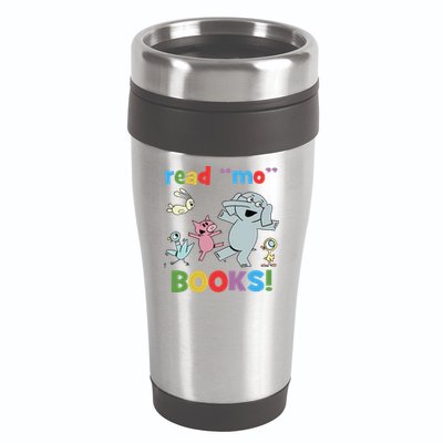 Read Mo Books Read More Books Piggie Elephant Pigeons It's Good Day To Read Book 16oz Travel Tumbler