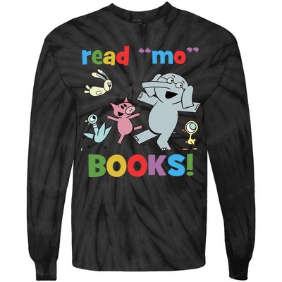 Read Mo Books Read More Books Piggie Elephant Pigeons It's Good Day To Read Book Tie-Dye Long Sleeve Shirt