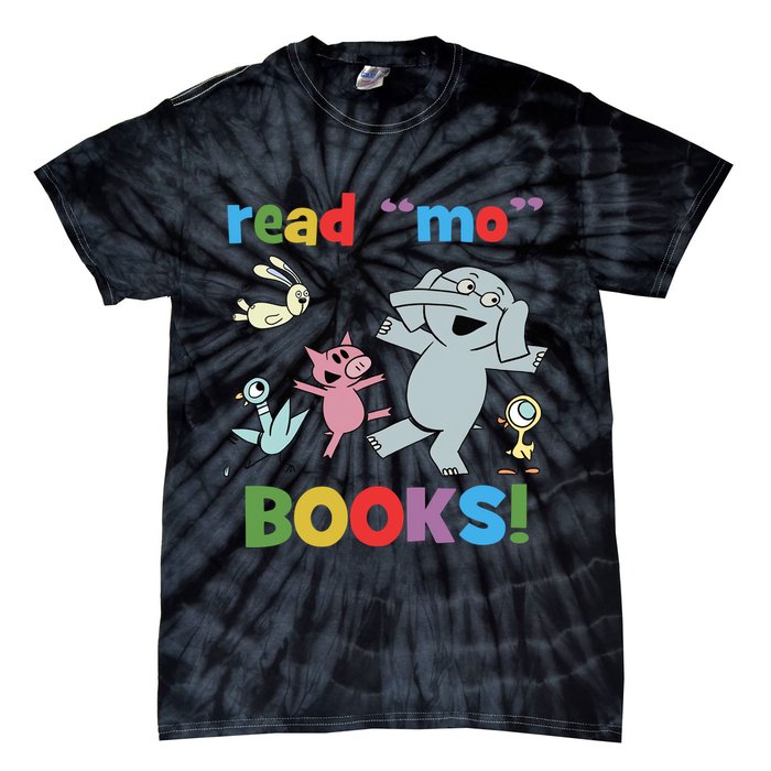 Read Mo Books Read More Books Piggie Elephant Pigeons It's Good Day To Read Book Tie-Dye T-Shirt