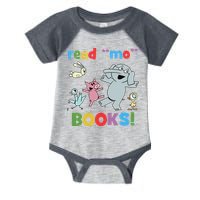 Read Mo Books Read More Books Piggie Elephant Pigeons It's Good Day To Read Book Infant Baby Jersey Bodysuit